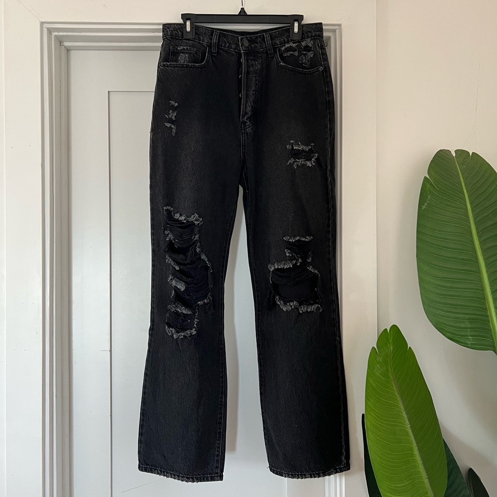 Windsor High Rise Distressed Boyfriend Jeans, Size: 11